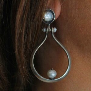 Stud Teardrop Hoops