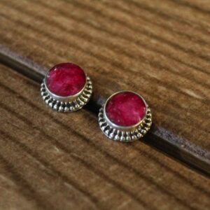 Ruby Silver Studs - Σχέδιο 2