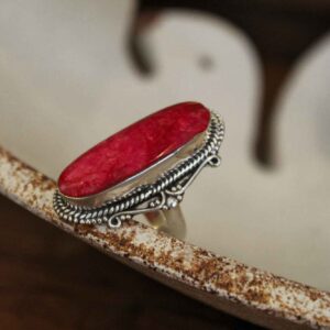 Oval Ruby-root Ring