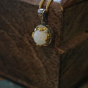 Silver Pendant with Goldplated parts