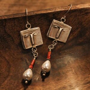 Χειροποίητα σκουλαρίκια με ημιπολύτιμους λίθους