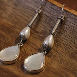 Χειροποίητα Σκουλαρίκια με Ημιπολύτιμους Λίθους