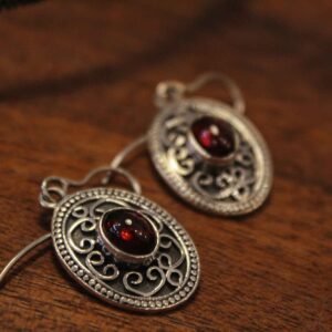 Χειροποίητα Σκουλαρίκια με Γρανάδα