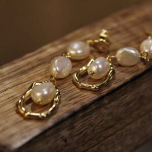 Ασημένια Σκουλαρίκια με Μαργαριτάρια