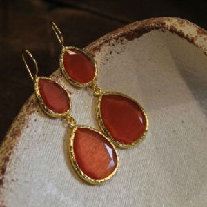 Σκουλαρίκια Κυκλάδες - Coral