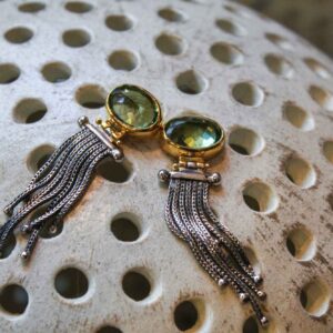 Green Crystal Earrings