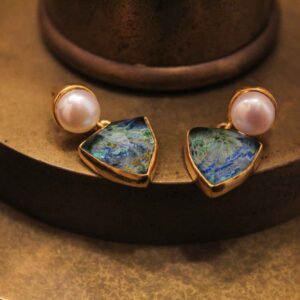 Χειροποίητα Σκουλαρίκια Με Ημιπολύτιμος Λίθους