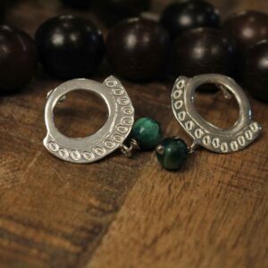 Χειροποίητα Σκουλαρίκια με Μάτι της Γάτας