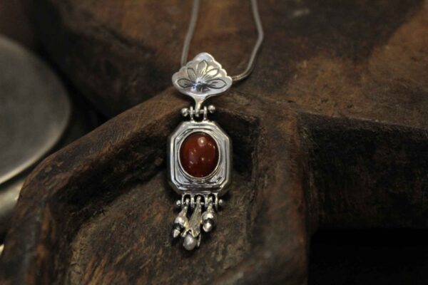 Cornelian Silver Pendant - Image 2