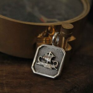 Trireme Talisman Pendant in Silver