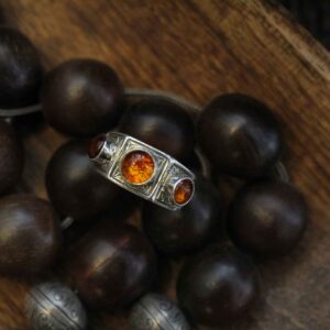 Triple Amber Ring