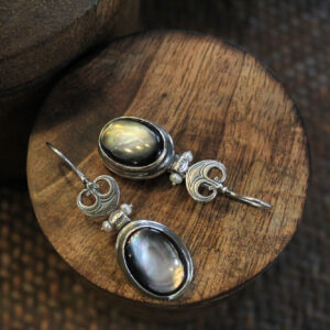Black Mother of Pearl Earrings