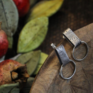 Simple Engraved Earrings