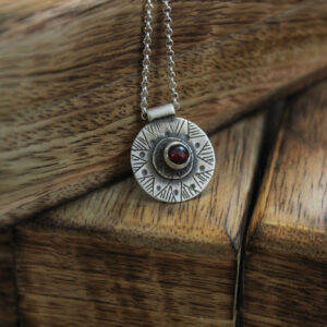 Simple Engraved Cornelian Necklace