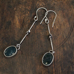 Hawk Eye Knot Earrings