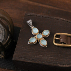 Amazonite Byzantine Cross