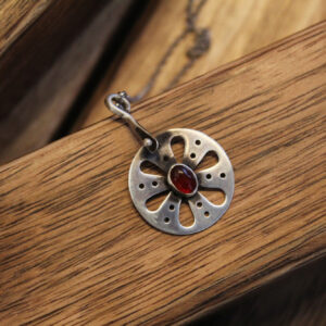 Cornelian Flower Pendant