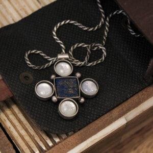 Natural Gemstones Cross