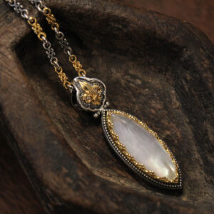 Teardrop Pendant with Mother of Pearl