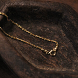 Πλεκτή Αλυσίδα 45cm - Επίχρυση