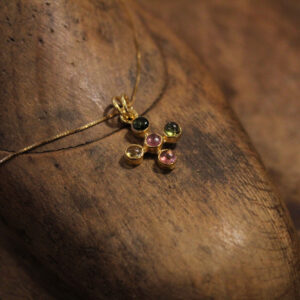 Tourmaline Tiny Cross