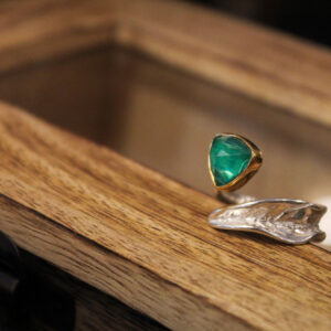 Malachite Leaf Ring