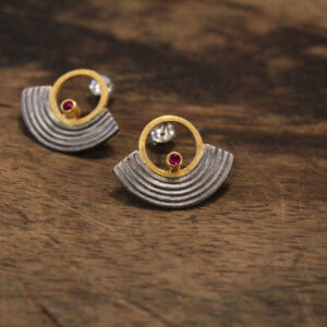 Silver Amphitheatre Earrings