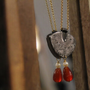 Double Stone Geometric Necklace