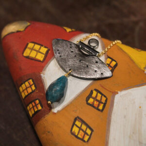 Geometric Necklace with Apatite