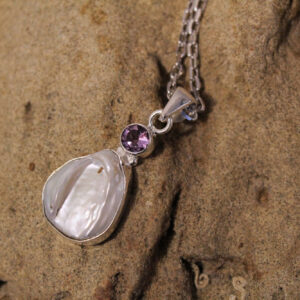 Baroque Pendant with Amethyst