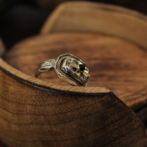 Cross Ring in Silver and 18K Gold