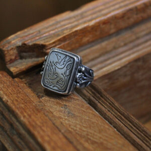 Two Doves Silver Ring