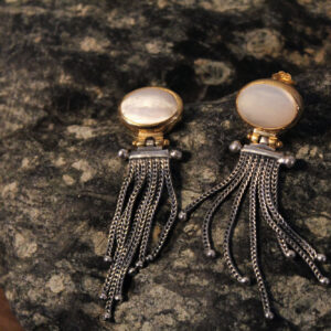 Mother of Pearl Long Earrings