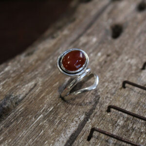 Gaia Ring with Cornelian Stone