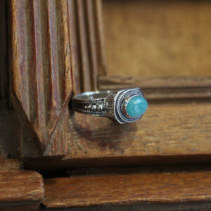 Εγχάρακτο Δαχτυλίδι με Αμαζονίτη