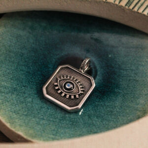 Evil Eye Pendant in Sterling Silver