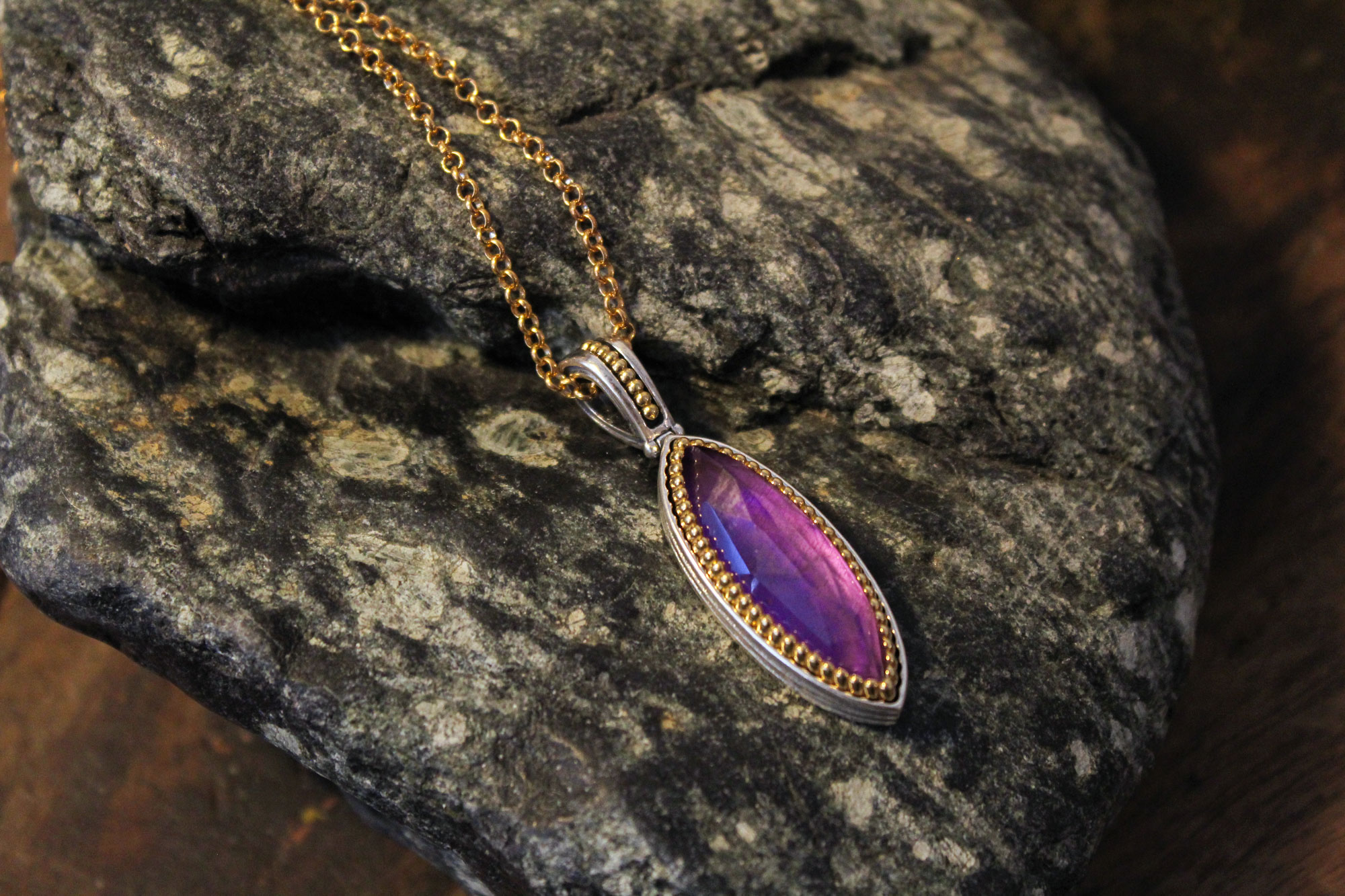 Amethyst Drop Pendant