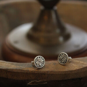 Unisex Silver Earrings