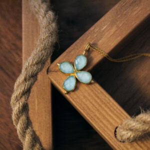 Handmade Cross with Amazonite