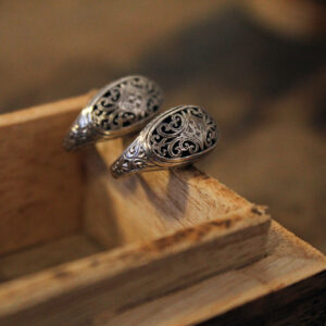 Mediterranean half Hoop Earrings